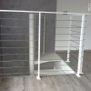 Ringhiera con cavi in acciaio inox