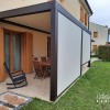 Pergola bioclimatica con tende 3