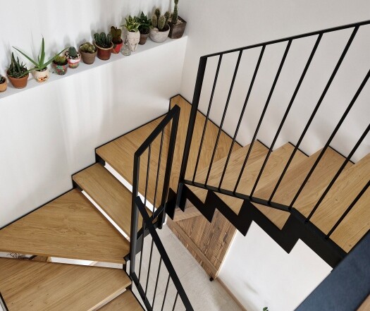 scala interna a taglio laser