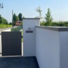 Cancello Scorrevole e Pedonale Coordinati a Doghe Orizzontali (Linea Privacy)