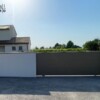 Cancello Scorrevole e Pedonale Coordinati a Doghe Orizzontali (Linea Privacy)